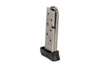 The Springfield Armory 911 7 round magazine .380 ACP features a polymer finger extension